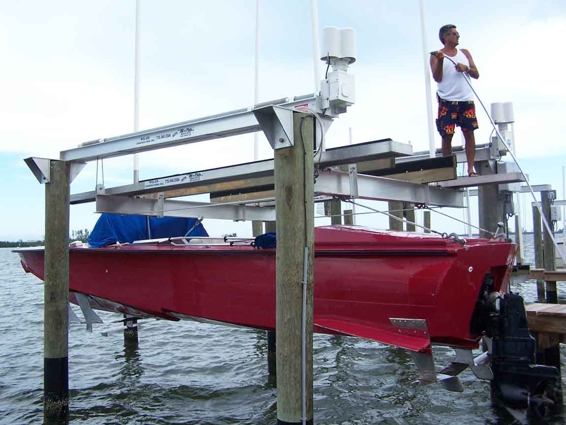 This is my boat before I changed the lower unit to a duo prop